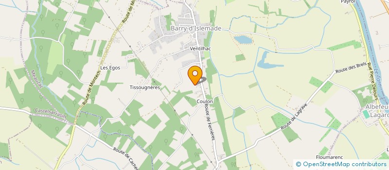 localisation de l'entreprise DELPECH-MAUQUIE  BARRY-D'ISLEMADE