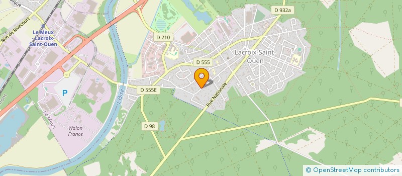 localisation de l'entreprise DELPERFAMILY  LACROIX-SAINT-OUEN