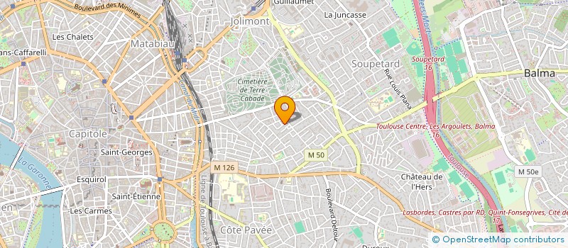 localisation de l'entreprise DELPERIER-TOULOUSE PEINTURE à TOULOUSE