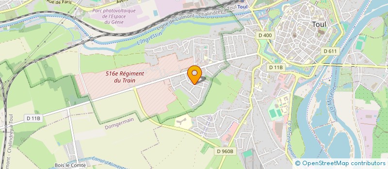 localisation de l'entreprise DELPH'IMMO  ECROUVES