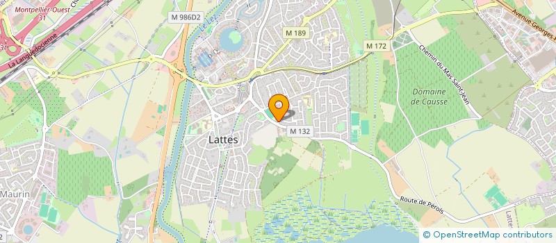 localisation de l'entreprise DELPHANE à LATTES