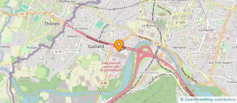 localisation de l'entreprise DELPHARM GAILLARD à GAILLARD