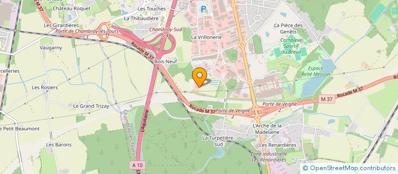 localisation de l'entreprise DELPHARM TOURS à CHAMBRAY-LES-TOURS