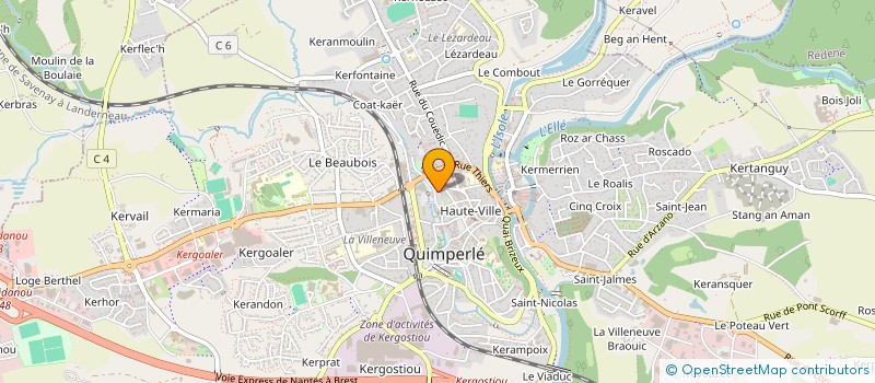 localisation de l'entreprise DELPHE  QUIMPERLE