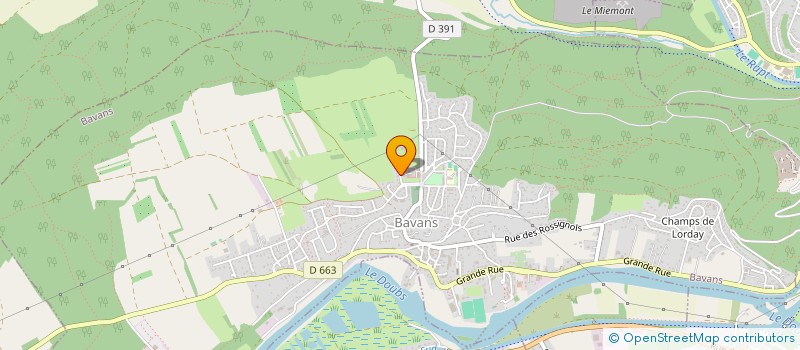 localisation de l'entreprise DELPHELEC SARL  BAVANS