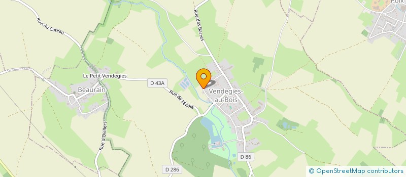 localisation de l'entreprise DELPHERIC à VENDEGIES-AU-BOIS