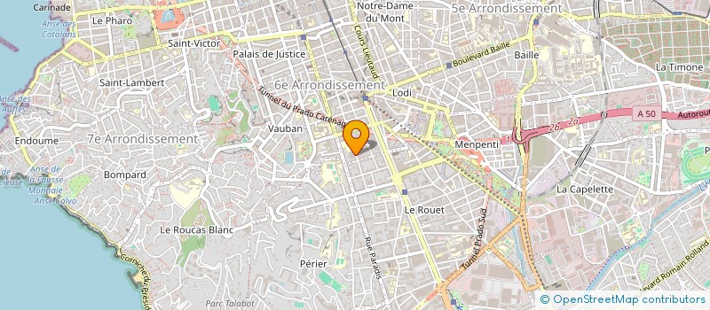 localisation de l'entreprise DELPHES à MARSEILLE