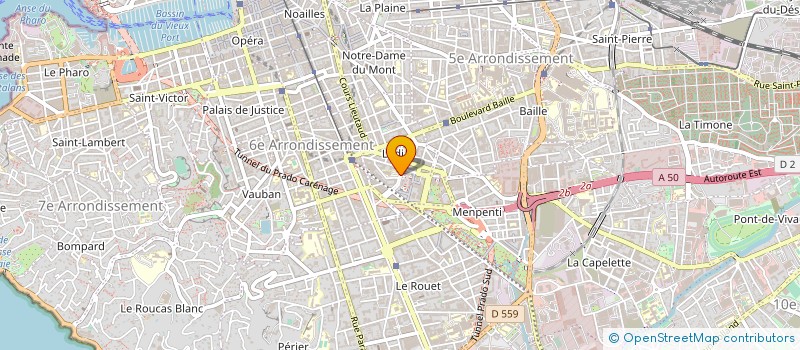 localisation de l'entreprise DELPHES PRESSING à MARSEILLE