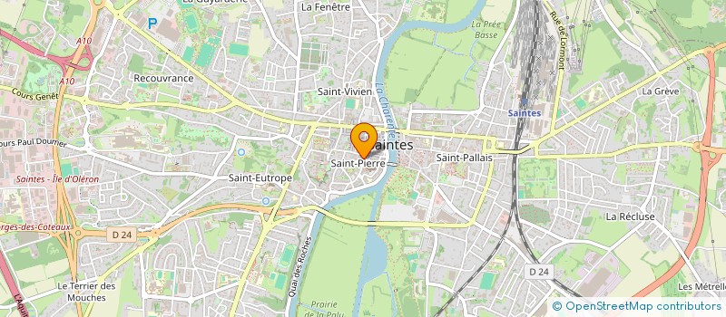 localisation de l'entreprise DELPHIMINS à SAINTES
