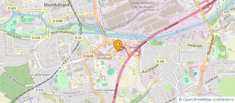 localisation de l'entreprise DELPHIMOB à MONTBELIARD