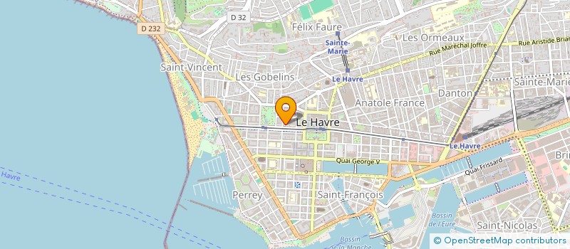 localisation de l'entreprise DELPHINA à LE HAVRE