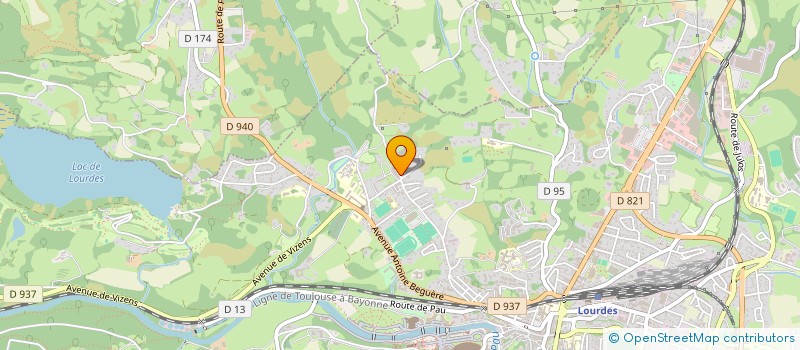 localisation de l'entreprise DELPHINE  LOURDES