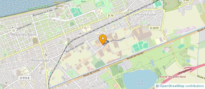 localisation de l'entreprise DELPHINE à DUNKERQUE