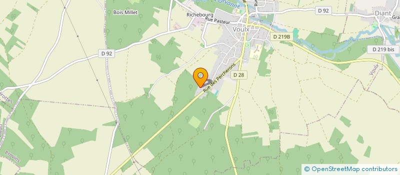 localisation de l'entreprise DELPHINE AILLET FREELANCE  VOULX