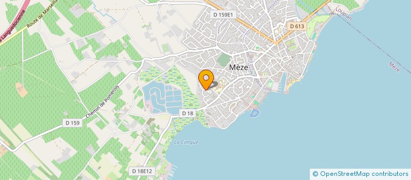 localisation de l'entreprise DELPHINE AU LARGE à MEZE