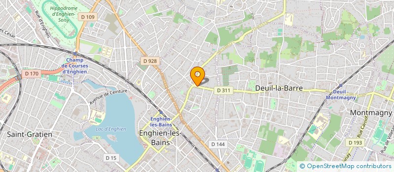 localisation de l'entreprise DELPHINE HEROUARD - OLIVIER BAQUE, COMMISSAIRES DE JUSTICE ASSOCIES  MONTMORENCY