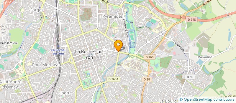 localisation de l'entreprise DELPHINE IMMOBILIER à LA ROCHE-SUR-YON