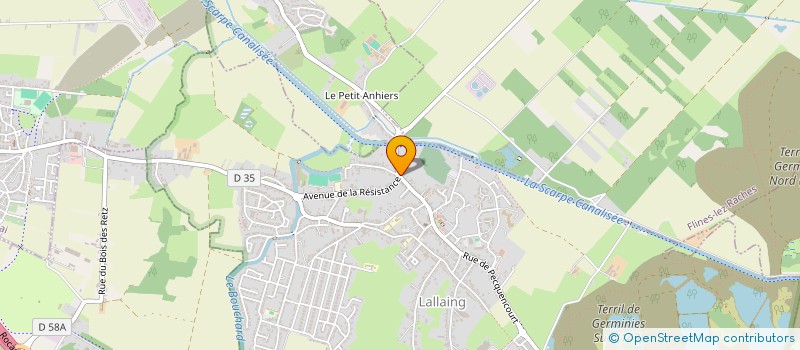 localisation de l'entreprise DELPHINE KNOCKAERT FORMATION  LALLAING