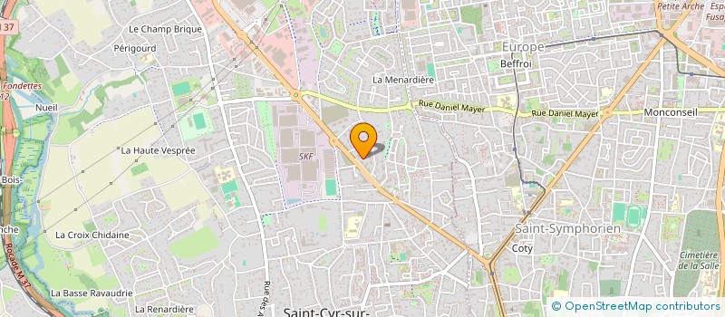 localisation de l'entreprise DELPHINE LEGRAND  SAINT-CYR-SUR-LOIRE