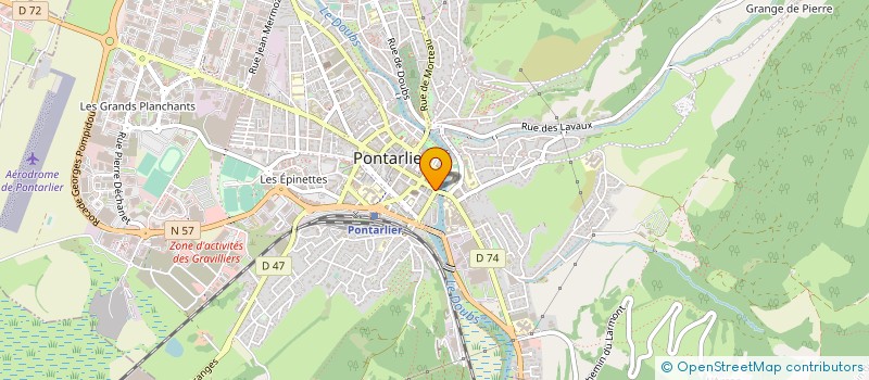 localisation de l'entreprise DELPHINE LONCHAMPT à PONTARLIER