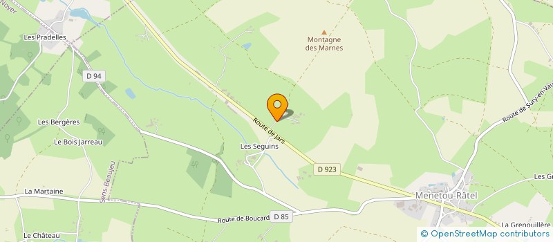 localisation de l'entreprise DELPHINE MEDARD  MENETOU-RATEL