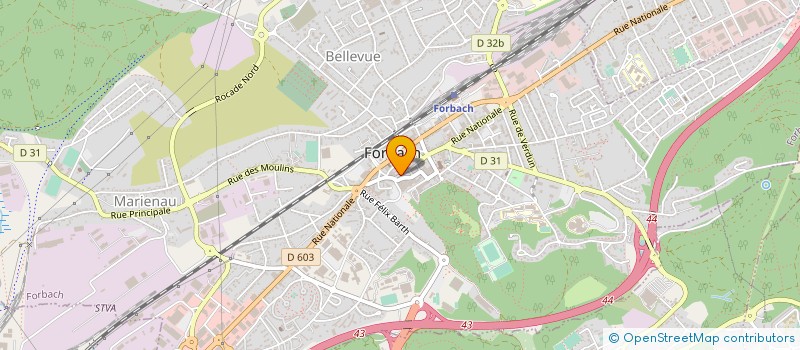 localisation de l'entreprise DELPHINE OPTIC à FORBACH