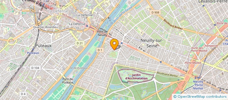 localisation de l'entreprise DELPHINE PAROUX IMMOBILIER à NEUILLY-SUR-SEINE