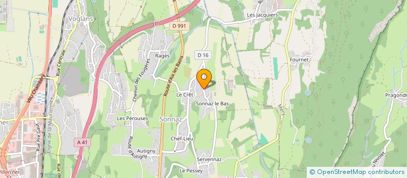 localisation de l'entreprise DELPHINIUM  SONNAZ