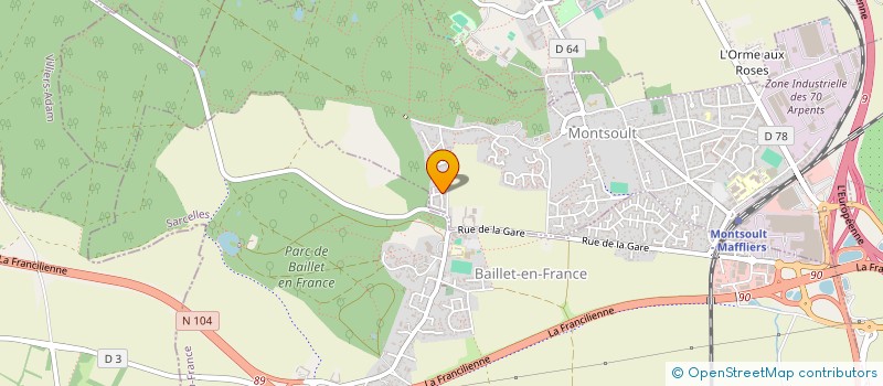 localisation de l'entreprise DELPHIS SARL à MONTSOULT