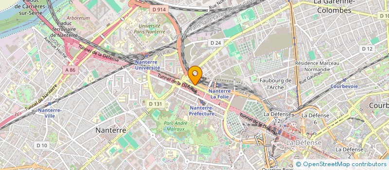 localisation de l'entreprise DELPHORIA  NANTERRE