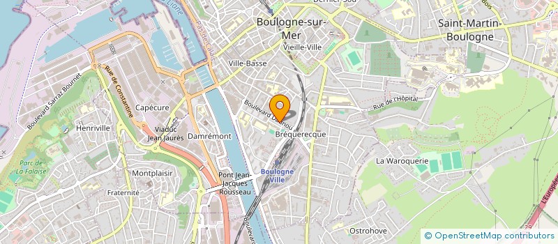 localisation de l'entreprise DELPIERRE ASSURANCES à BOULOGNE-SUR-MER