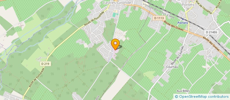 localisation de l'entreprise DELPIT HOLDING  CASTRES-GIRONDE