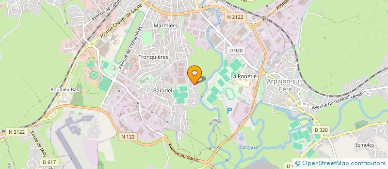 localisation de l'entreprise DELPON à AURILLAC