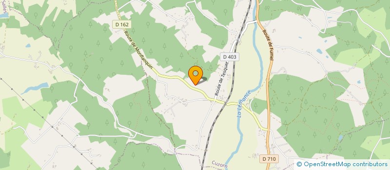 localisation de l'entreprise DELPON FOREST  CUZORN