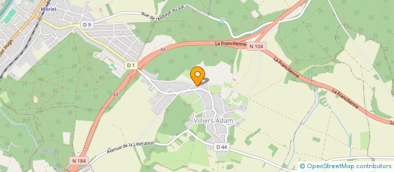 localisation de l'entreprise DELPORTE ET LECAT  VILLIERS-ADAM