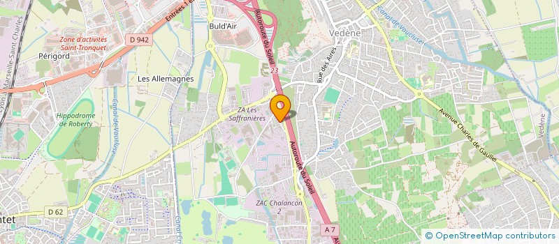 localisation de l'entreprise DELPUECH BOBINAGE  VEDENE