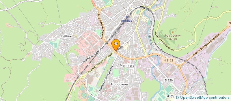 localisation de l'entreprise DELPUECH BROS à AURILLAC