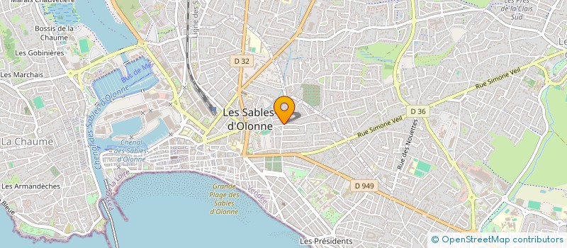 localisation de l'entreprise DELPY à LES SABLES D'OLONNE