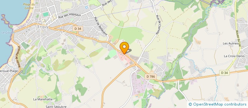 localisation de l'entreprise DELQUIN LANVOLLON  ERQUY