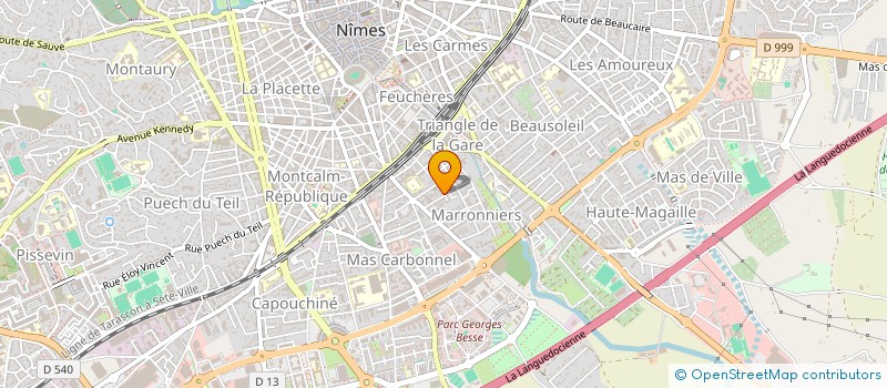 localisation de l'entreprise DELRAN - LAPORTE  VERGEZE