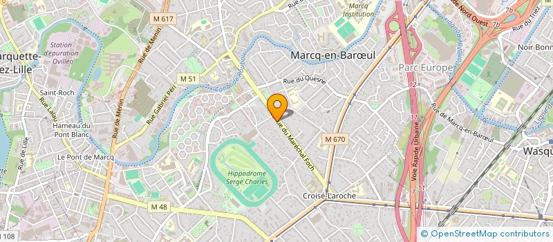 localisation de l'entreprise DELROQ à MARCQ-EN-BARŒUL