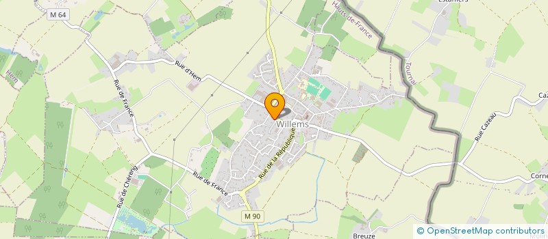 localisation de l'entreprise DELRUE ELECTRICITE à BAISIEUX