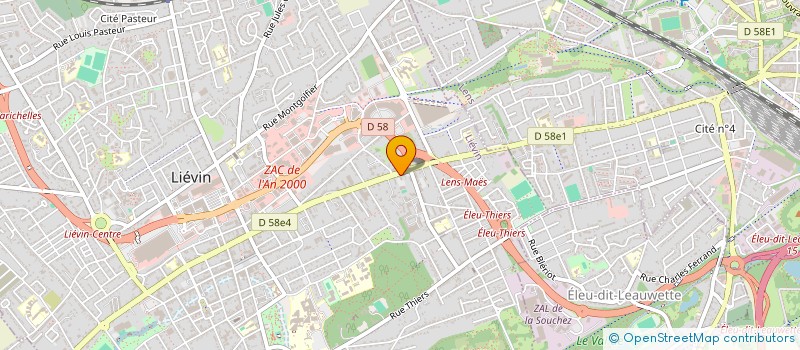 localisation de l'entreprise DELRUE FEBVIN  LIEVIN