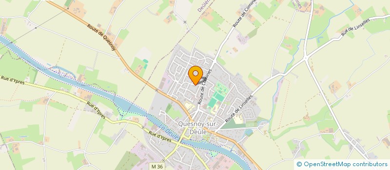 localisation de l'entreprise DELRUE GEERT ET FILS à QUESNOY-SUR-DEULE