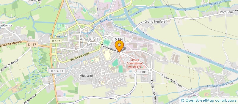 localisation de l'entreprise DELRUE JACKY S.A.S  AIRE-SUR-LA-LYS