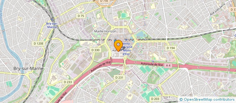 localisation de l'entreprise DELSAF-IMMO à NOISY-LE-GRAND