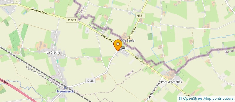 localisation de l'entreprise DELSALLE SERVICES à BAILLEUL