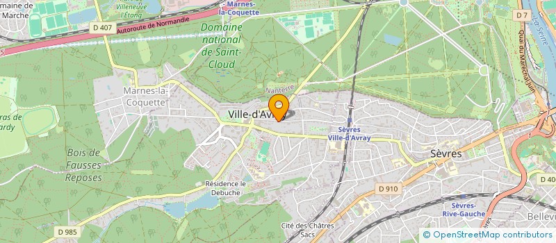 localisation de l'entreprise DELSAM  VILLE-D'AVRAY