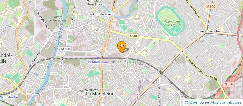 localisation de l'entreprise DELSART à MARCQ-EN-BARŒUL