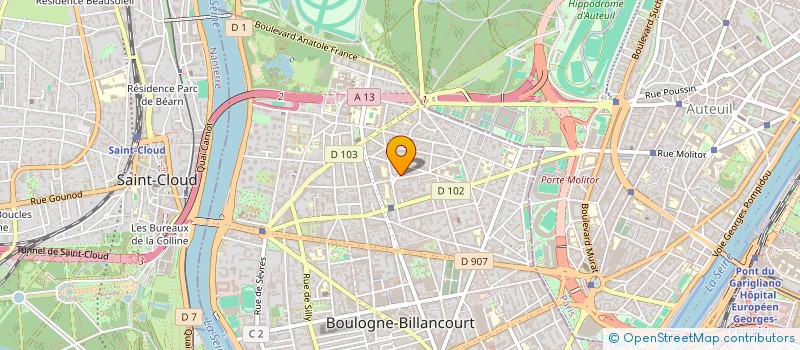 localisation de l'entreprise DELSEA ORGANISATION à BOULOGNE-BILLANCOURT